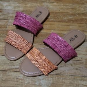Double strap cushion walk sandal